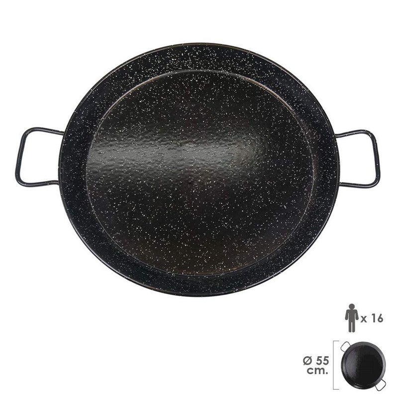 Garcima 22-Inch Enameled Steel Paella Pan, 55cm - Image 2